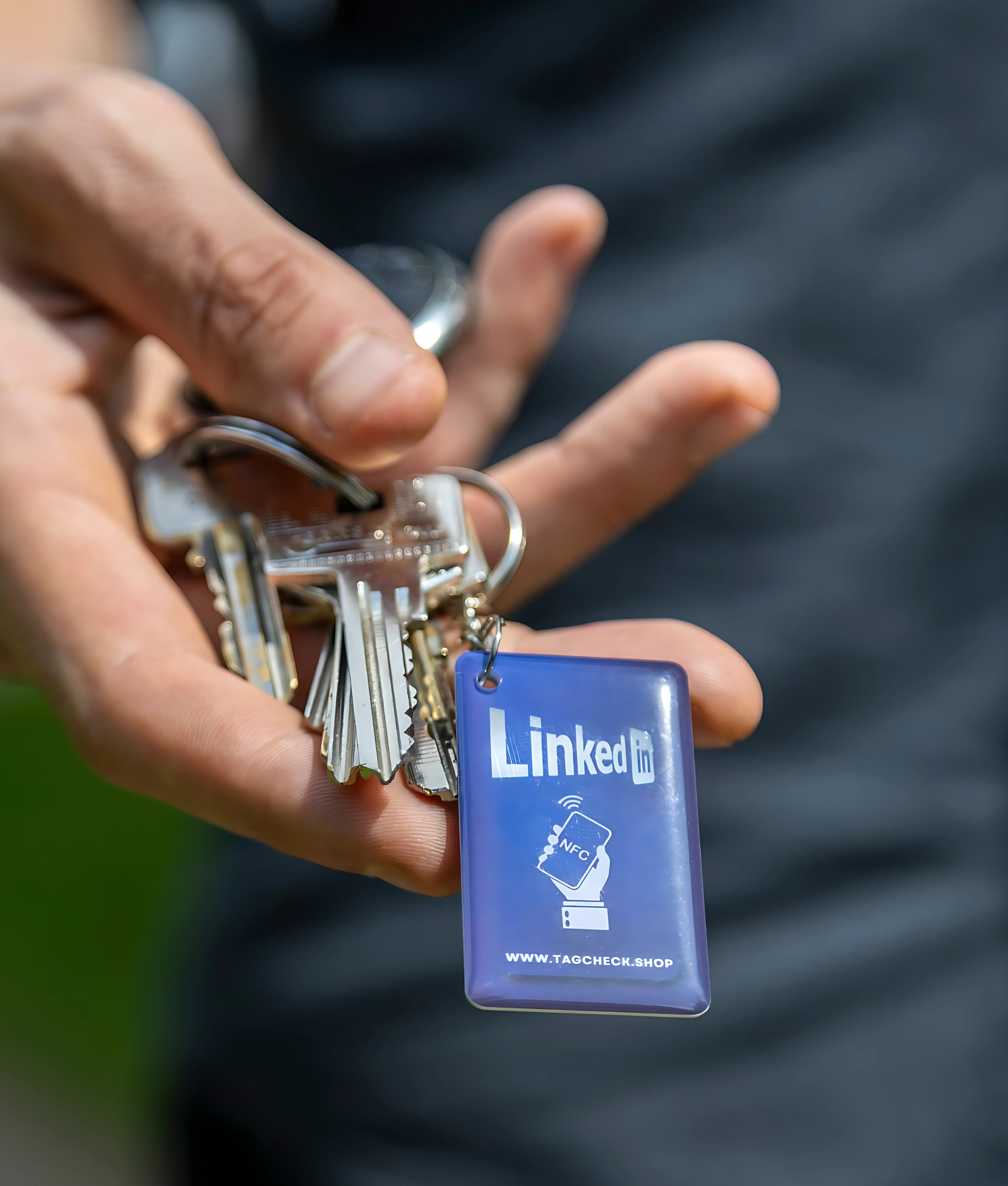 Boost jouw netwerk met de LinkedIn NFC Sleutelhanger