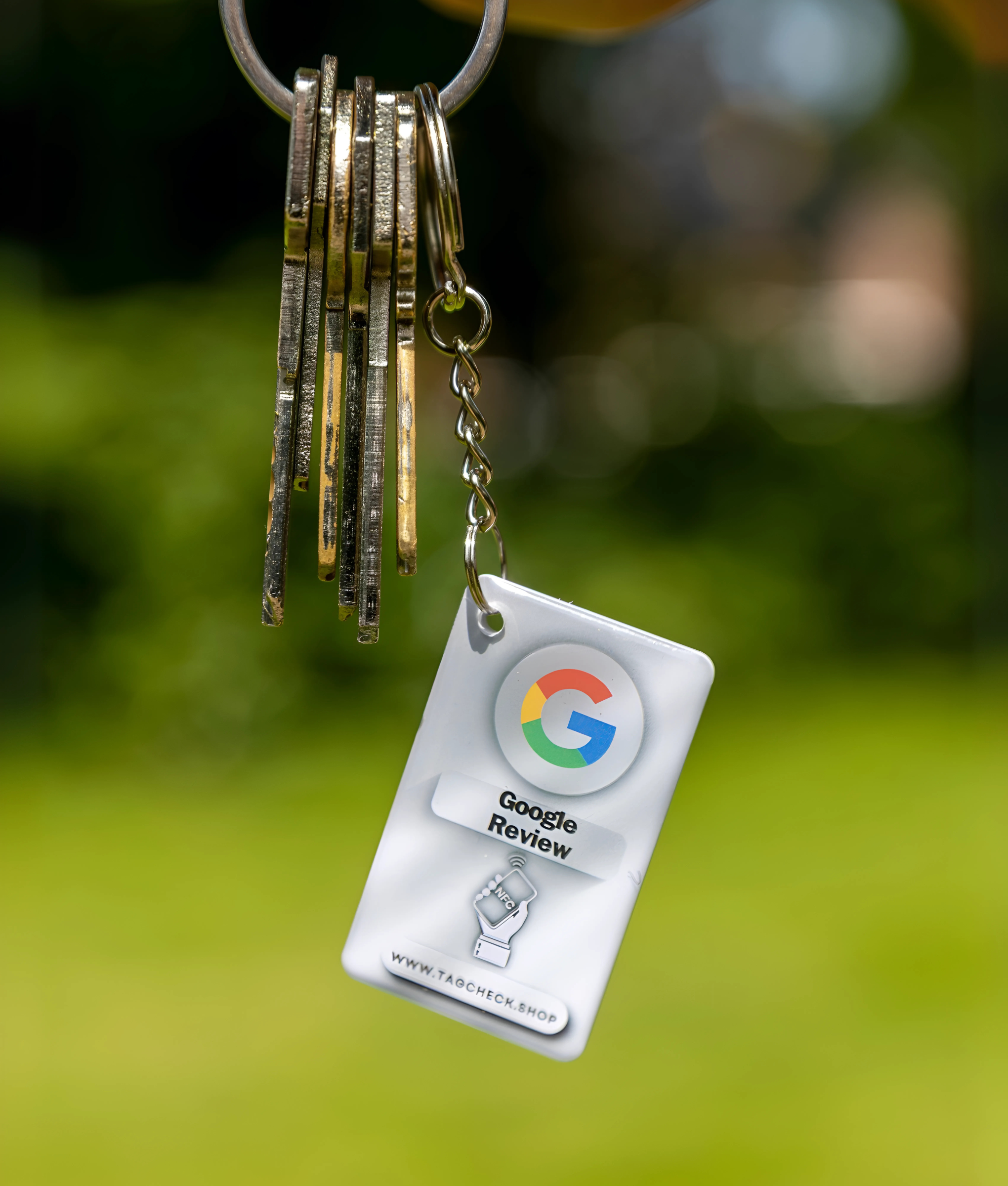 Google reviews met unieke NFC sleutelhangers!
